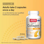 Jarrow Formulas® Type II Collagen Complex 1000 mg Supplements, Supports Skin and Joint Health, 60 Capsules, 30 Day Supply
