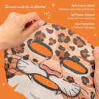 Epielle Character Face Mask Mystical Safari 12 Pack, Fun & Effective Korean Skin Care, Spa Party Favors, Stocking Stuffers, Birthday Gifts for Women, Self Care Gifts