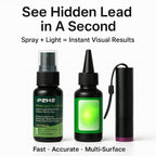PZHZ Lead Test Kit – Fast Lead Detection for Dishes, Paint & Toys, Includes Non-Lead Reference Card & UV-Protection Gloves, 2 Bottle Test Liquid + Free Lab Tests, Accurate & Easy Home Use