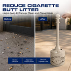 Eagle Cigarette Butt Receptacle, 5 Gallon Capacity, Beige