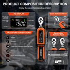 coobeast Digital Torque Wrench 1/4 Drive, 0.33-22.1 Ft.lbs./0.45-30Nm Range, Electronic Torque Screwdriver with Dual Direction Ratchet, Buzzer and LED Alert for Bicycle, Bike, DIY and Home Repair