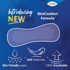 TENA Sensitive Care Extra Coverage Female Incontinent Pad Very Light Long 9" L 54291, 50 Ct