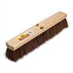 Janico Bristles Outdoor Surface Push Broom with Palmyra Bristles (18 Inch)