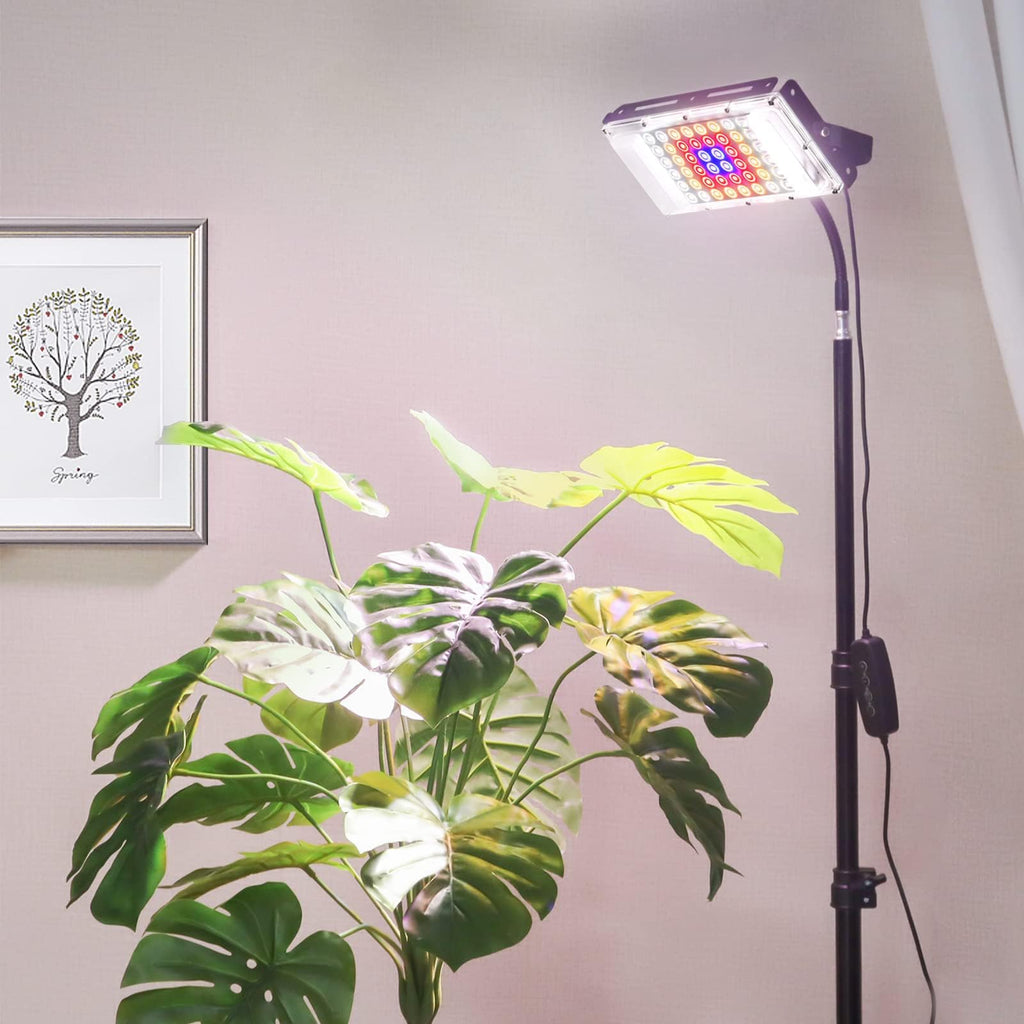 LBW Grow Light with Stand, Full Spectrum Floor Grow Light for Indoor Plants