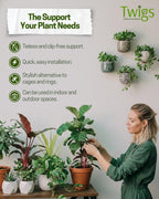 Stackable Monstera Plant Support Stakes, Monstera Dark Green, 5-Pack, 17" L