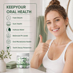 FRESORA Oral Probiotics, with K12 & M18, Oral Probiotics for Mouth Bad Breath for Adults, Sugar-Free Mint Lozenges for Oral Microbiome Balance, Defends Against Bad Breath & Dental Problems, 60 Count