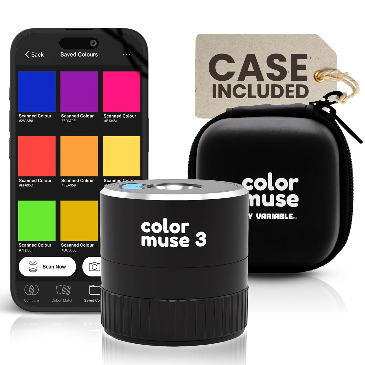 COLOR MUSE 3 Portable Color Matching and Paint Scanner Device with ...