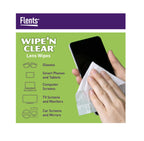 Flents Eyeglass Cleaner Lens Wipes - 225 Count (3 Boxes of 75) Individually Wrapped Pre-Moistened Cleaning Cloths Anti-Streak for Eyeglasses, Sunglasses, Phone Screens, Computer Monitors