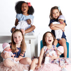 JC Toys African American 16-inch Medium Soft Body Baby Doll La Baby | Washable |Removable Purple Outfit w/ Hat and Pacifier | for Children 12 Months +, 16 inches