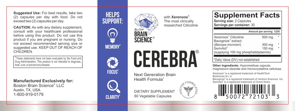 Cerebra Next Generation Brain Formula 60 Capsules
