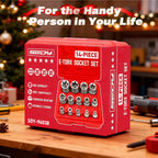 SEDY 14-Piece E-TORX Socket Set - Premium Female Torx Socket Set, Ultimate Torque Star Sockets, External Torx Sockets, E4 E5 E6 E7 E8 E10 E11 E12 E14 E16 E18 E20 E22 E24