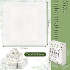 Wedding Facial Tissues Items for Welcome Bags Pocket Tissues Mini Tissues Travel Size Wedding Favors for Guests 3-Ply Happy Tears Tissue Packs for Party Ceremony Graduation(100 Packs)