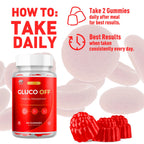 (3 Pack) Gluco Off Gummies, Official GlucoOff Supplement Gummys with All Natural Ingredients, Advanced Formula Gluco Off Gummies with Maximum Strength Health and Wellness Multivitamins (180 Gummies)