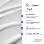 Advanced Clinicals Hyaluronic Acid Face Moisturizer Gel Cream + Hyaluronic Acid Body Cream 2pc Hydrating Skincare Set For Women & Men To Reduce Appearance Of Dry Skin, Wrinkles, & Fine Lines, 2pc Set
