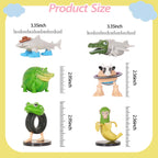 12 Pack Italian Brainrot Toys - Italian Brainrot Figures set featuring Ballerina Cappuccina, Chimpanzini Bananini, Bombardino Crocodilo, Tralalero Tralala and many more，Perfect Collection for Fans