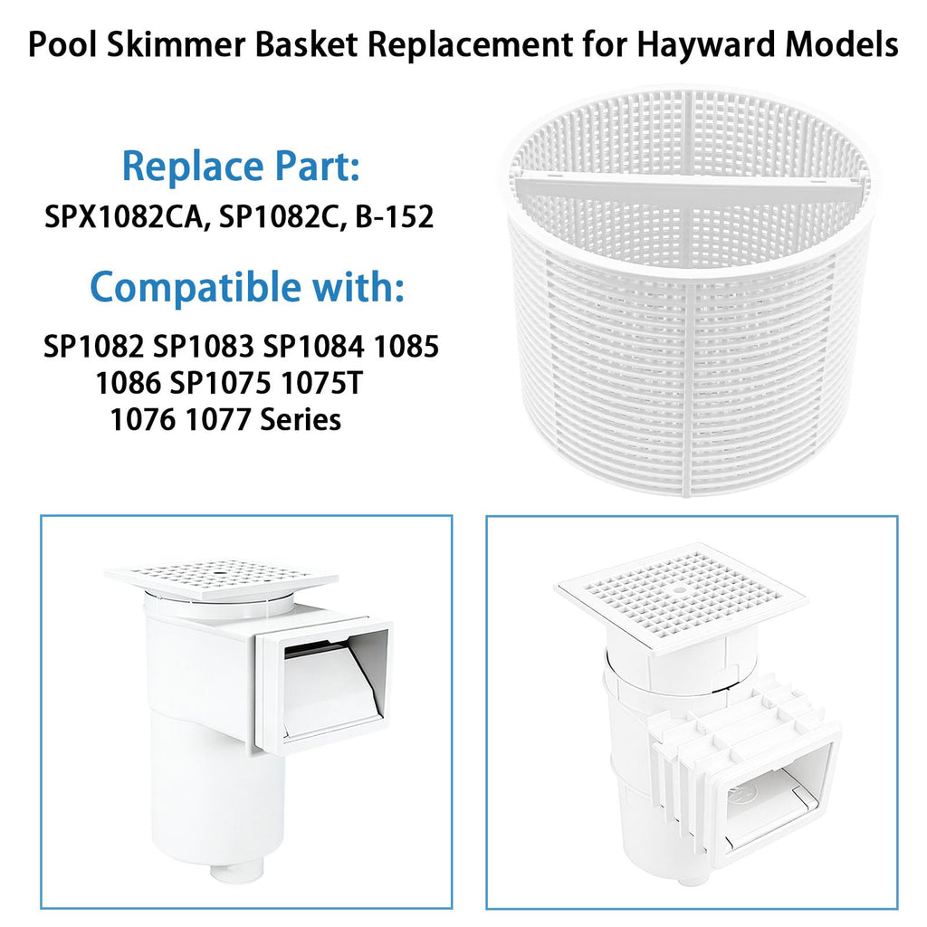 LRWZOV Pool Skimmer Basket Replacement for Hayward SPX1082CA & Aladdin B-152 Swimming Pool Skimmer Models SP1082 SP1083 SP1084 1085 1086 SP1075 1075T 1076 1077 Skimmers Basket (Blue)