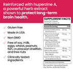 NeuroQ Memory & Focus Extra Strength - Boosts Cognitive Performance & Brain Function - Supports Neuroprotection & Concentration - Huperzine A, Gotu Kola, Ginkgo, Coffee Fruit & Propolis - 60 Capsules