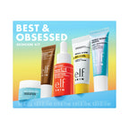 e.l.f. SKIN Best & Obsessed Skincare Kit, Travel-Size Makeup Remover, Sunscreen & Brightening Serums For Glowy Skin, Vegan & Cruelty-Free