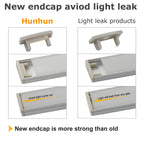 hunhun 10-Pack 6.6ft/ 2Meter U Shape LED Aluminum Channel System with Milky Cover, End Caps and Mounting Clips, Aluminum Profile for LED Strip Light Installations, Very Easy Installation