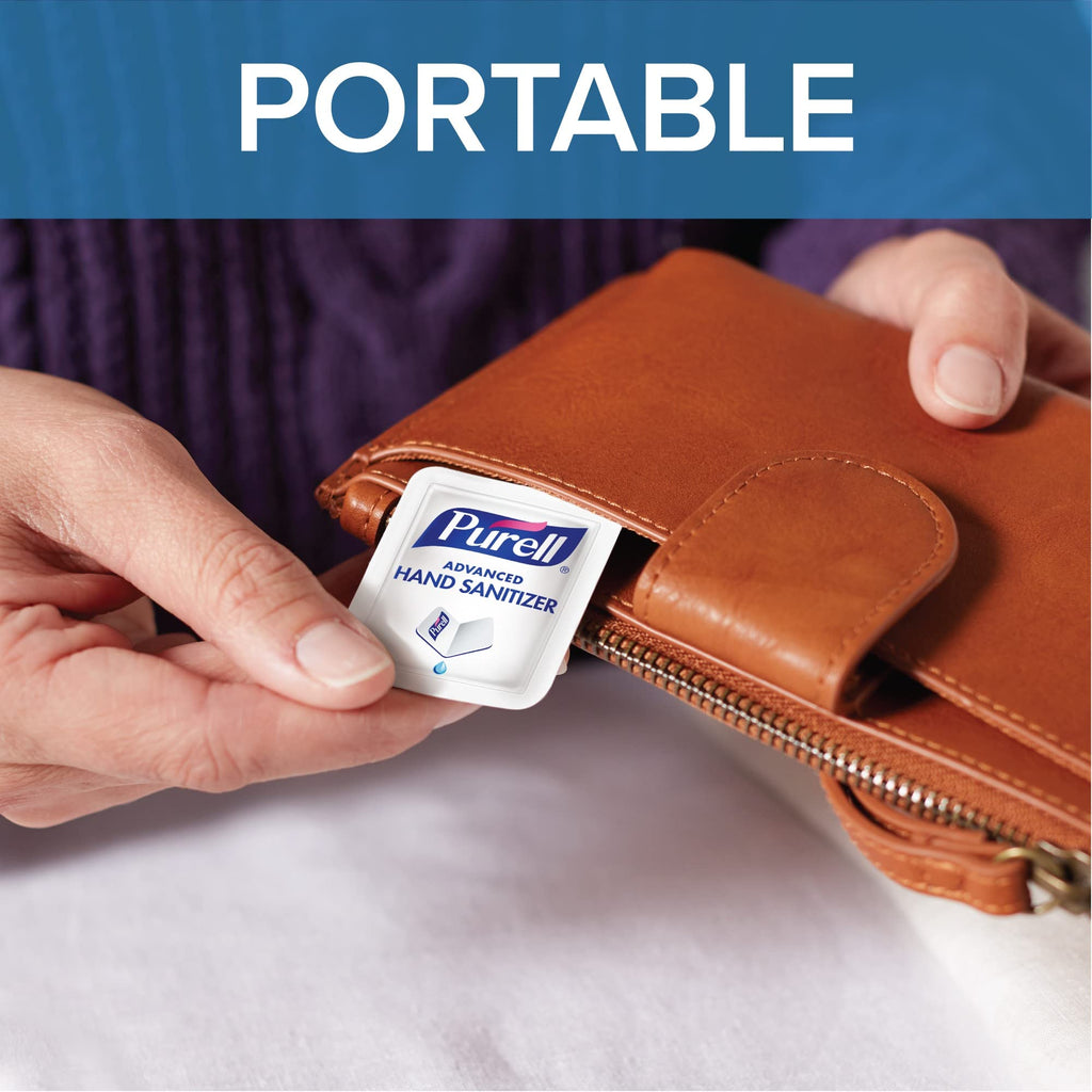 PURELL SINGLES Advanced Hand Sanitizer Gel, Fragrance Free, 500 Single-Use Travel-Size Packets - 9630-5C