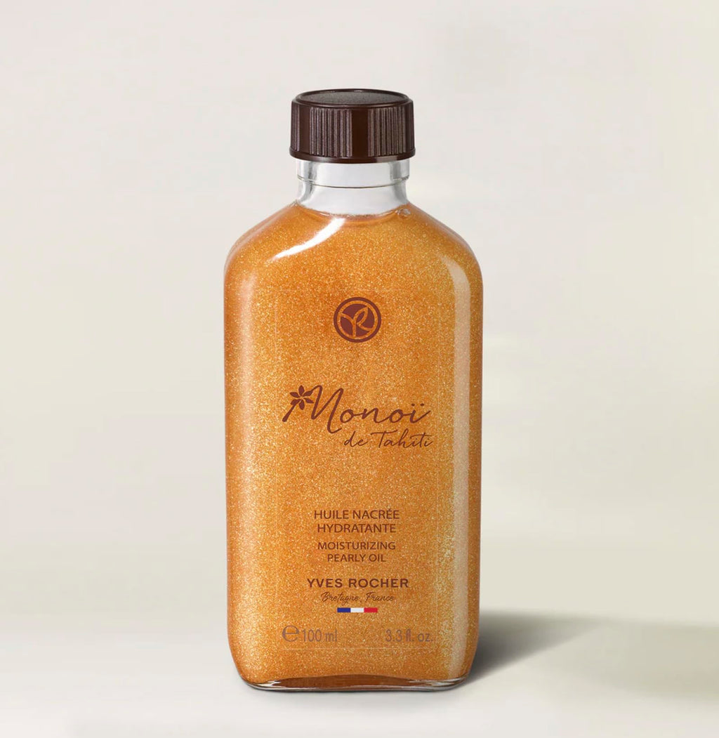 Yves Rocher Monoï de Tahiti Monoi Moisturizing Pearly Body Shimmering Oil Summer Collection 100 ml./3.3 fl.oz.