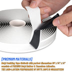 Black Butyl Seal Putty Tape - 1/8" x 3/4" x 30 ft (4-Pack) - Camper/RV Window Repair, EPDM Rubber Roof Pipe Patching, Pool & Boat Sealing
