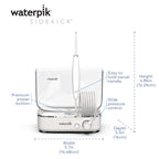 Waterpik Sidekick Portable Water Flosser, Perfect for Travel & Home, ADA Accepted, White/Chrome WF-04
