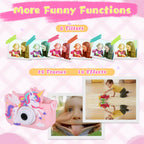 Unicorn Toys Camera for Kids Girls Age 3-8, Pink