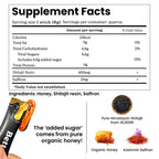 Better Alt Pure Himalayan Shilajit Sticks with Organic Honey, Saffron | Easy to Consume Shilajit| 30 Sticks for Energy Boost & Immune Support, 85+ Trace Minerals, 75%+ Fulvic Acid