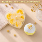 BodyRefresh Birthday Gifts for Women, Christmas Self Care Spa Gift Basket with Empty Makeup Bag, Thinking of You Care Package Gift Box, Get Well Soon Gifts for Women, Mom, Friend, Sister, Gift Set