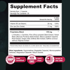 Nature’s NutriWave Vigortrix – 100% Natural Men’s Wellness Supplement with Niacin, Zinc & Herbal Blend – Made in USA - 30 Capsules, 1 Month Supply