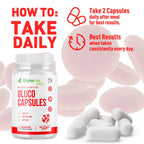(2 Pack) Gluco Capsules, Official Glykonex Pro Gluco Pills with All Natural Ingredients, Maximum Strength Glykonix Supplement Vitamins Supporting Optimal Wellness and Health Naturally (120 Capsules)