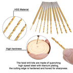 Uolor 3-Speed Cordless Mini Drill Pen, Rechargeable DIY Electric Hand Drill with 10 Small Drill Bits, Micro Drill Set for Jewelry Making Stone Plastic Resin Keychains
