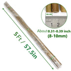 SWANGSA 75 Pack 5Ft (57.5inch) Garden Bamboo Stakes for Plant Support, Garden Poles for Tomatoes, Beans, Flowers, Potted, Indoor and Outdoor Climbing Plants