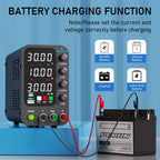 Jesverty DC Power Supply Variable, 0-32V 0-10A Switching Bench Power Supply with Intelligent Charging Mode, 20W USB & Type-C Quick-Charge, Encoder Knob, Output Switch, 4-Digit LED Display - SPS-3010C