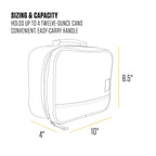 Carhartt Insulated Lunch Cooler For Men and Women, Fully Insulated Lunch Pale for Everyday Use, 4 Can (Black)