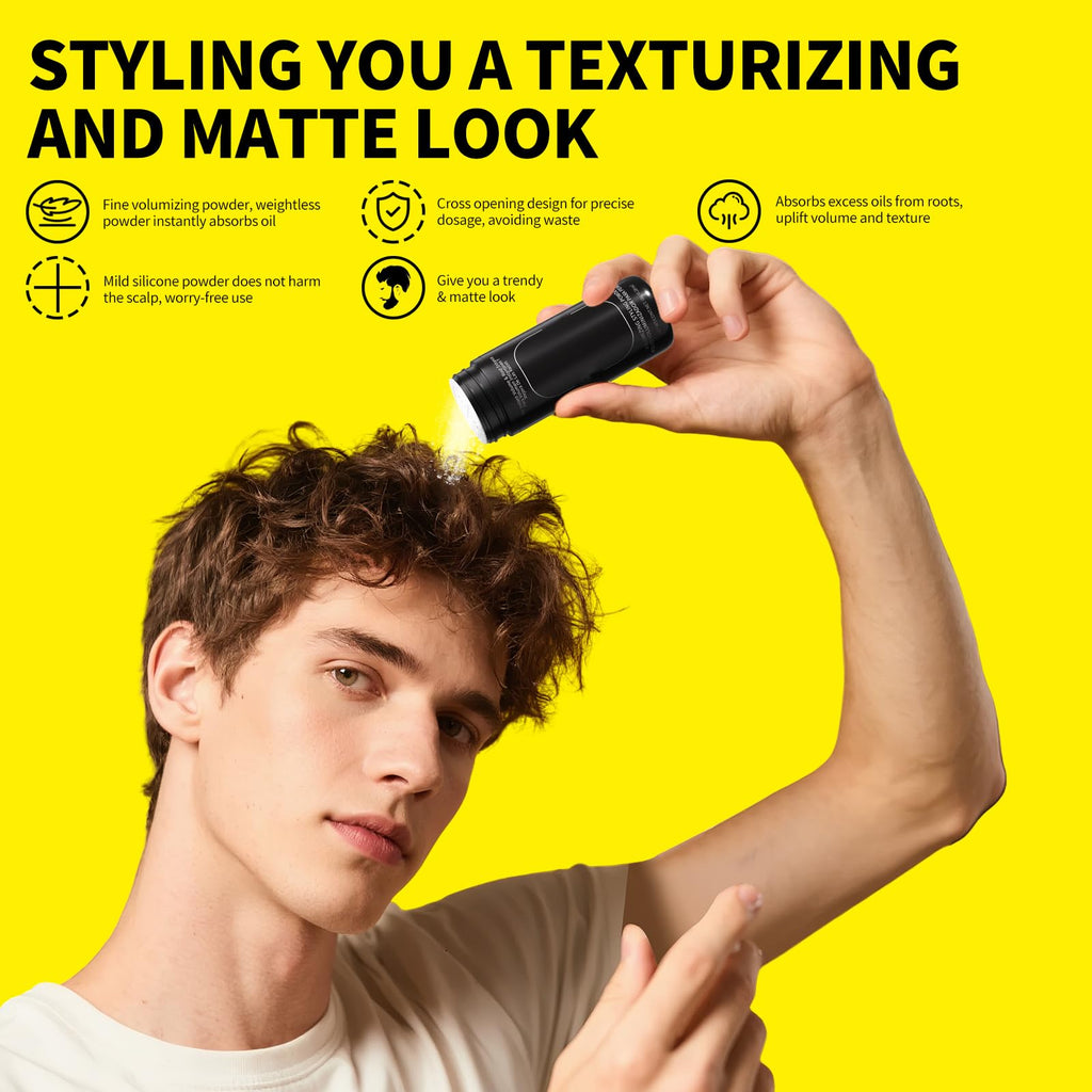 Gowwim Texture Powder, Instant Oil Control & Matte Finish Hair Texture Styling Volume Powder Long-Lasting Volume for Men & Women Volumizing Non-greasy