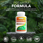 Best Naturals Betaine HCL 648 mg 250 Capsules (250 Count (Pack of 2))