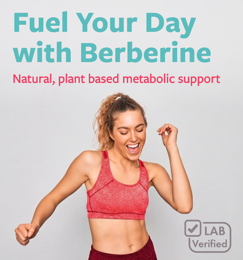 PURE CO Certified Organic Berberine Supplement Capsules - High Strength Berberine Complex with Organic Barberry Extract Providing 1000mg per Serving - NSF Lab Verified Vegan & Non-GMO (30 Servings)