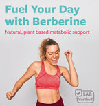 PURE CO Certified Organic Berberine Supplement Capsules - High Strength Berberine Complex with Organic Barberry Extract Providing 1000mg per Serving - NSF Lab Verified Vegan & Non-GMO (30 Servings)