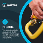 Eastman 1 Inch FIP Straight Gas Ball Valve with 1/4-Turn Handle, Brass Plumbing Fitting, 60013