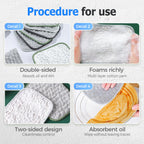 QITELL Multipurpose Steel Wire Cleaning Cloth - Double-Sided Scrub Rag for Kitchen Pots Pans Wet Dry (15)