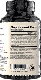 Crystal Star Fibro Defense, 150 Capsules - 17 Whole-Herb Blend - Natural Herbal Supplement Capsles for Women - Vegetarian, Non GMO