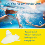 KACOMACO Pool Step Suction Cups Replacement for Innova Plas Ladder Above Ground Steps 4Pcs