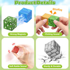 MUUHU 300PCS Magnetic Blocks - 0.8" Magnetic Building Blocks for Kids