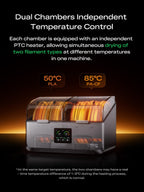 Creality Filament Dryer Box 4 Spools, Space Pi X4 Filament Storage Box, 200W PTC Heats Up to 85°C, Dual Heating Chambers, Fast Drying & Moisture-Free Storage, for PLA, PETG, TPU, ABS