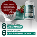 With Christensenella & Akkermansia, 8 Probiotic Strains - 50 Billion CFU