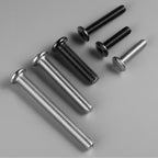 BNUOK M6-1.0 x 45mm Flat Head Hex Socket Cap Screws Bolts 10Pcs, M6 Bolt 304 Stainless Steel Black Zinc Plated, Full Thread, with Hex Spanner