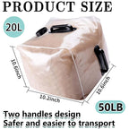 2 Pack Heavy Duty Pool Weight Plastic Sand Bags, 50 LB Universal Pool Weight for Above Ground Entry Systems, Steps and Ladders(Without Sand)