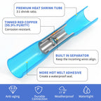 660 PCS Heat Shrink Butt Connectors Qibaok Crimp Electrical Wire Connector Waterproof Insulated Butt Splice Terminal for Automotive Marine Boat Truck Trailer Stereo
